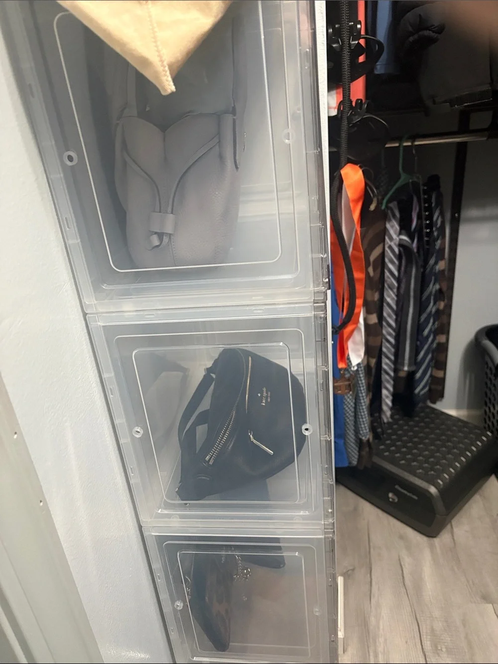 Clear Stackable Cube Organizer